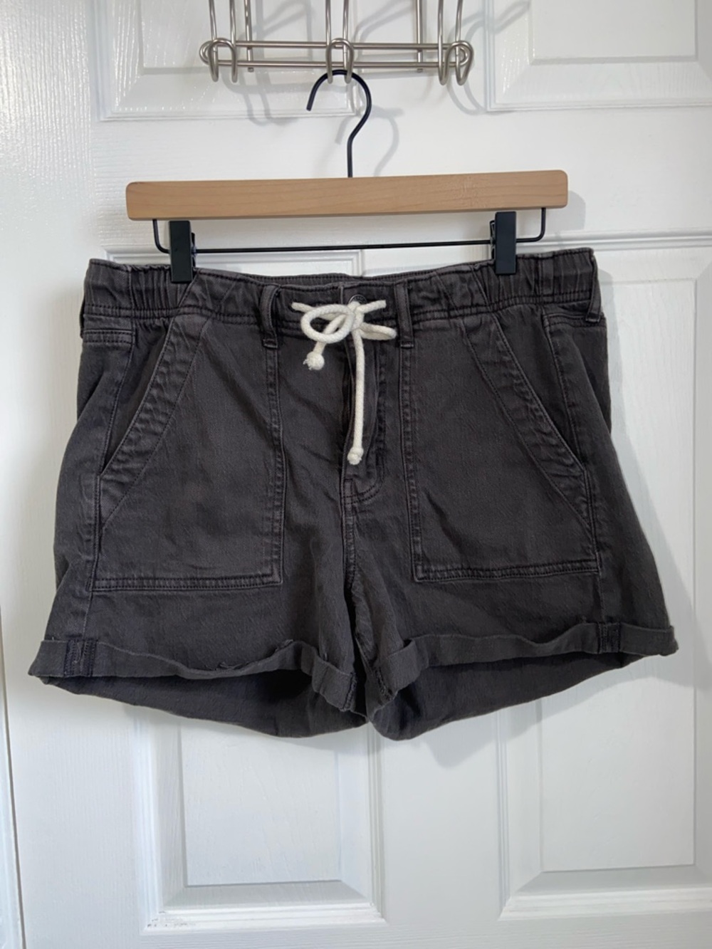 American Eagle tie waist denim cutoffs